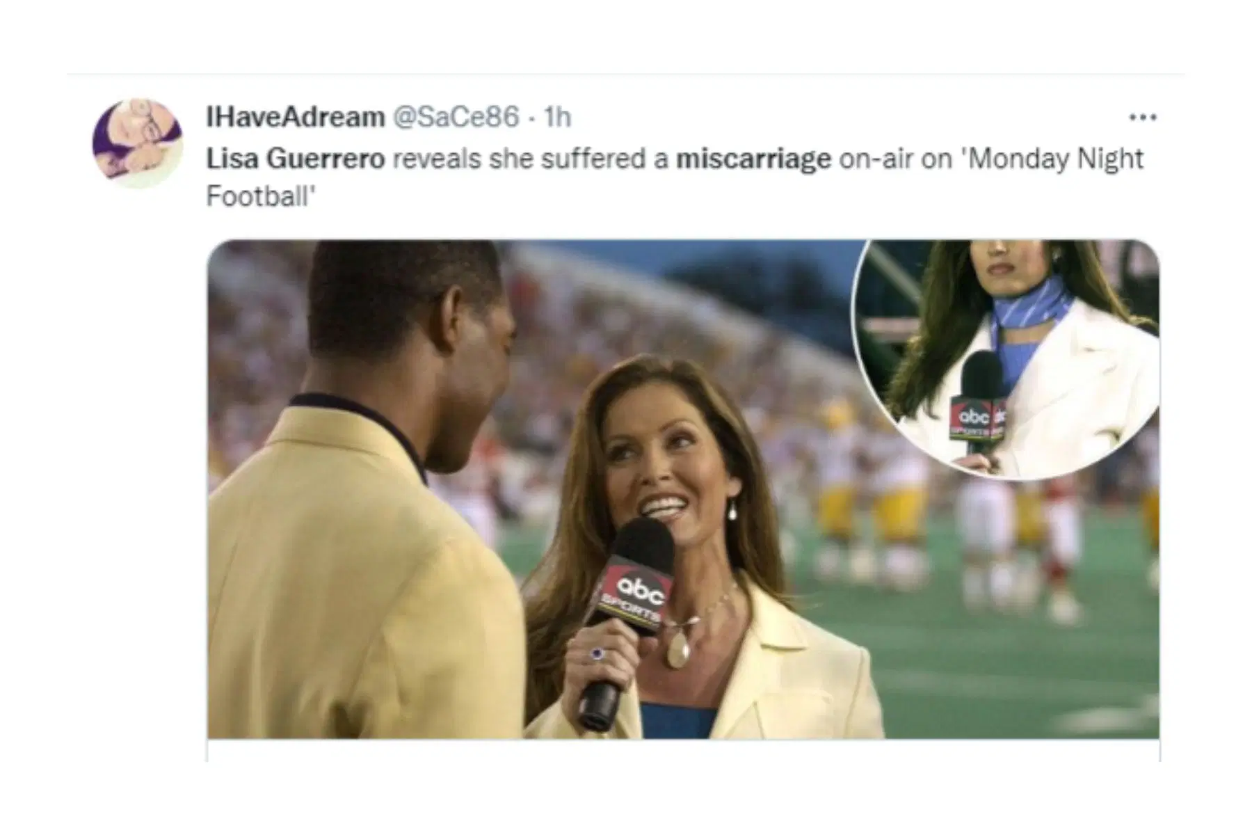Lisa Guerrero reveals her 2003 miscarriage in her new book (Image via Twitter/@SaCe86)